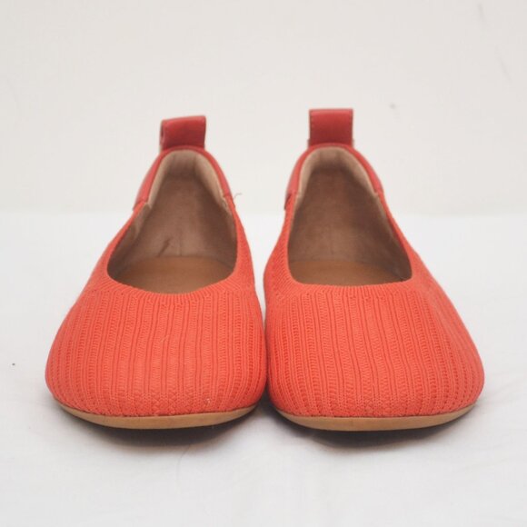 Everlane Day Glove Reknit Red Ballet Flat Pre Owned Size 8 - Picture 5 of 8